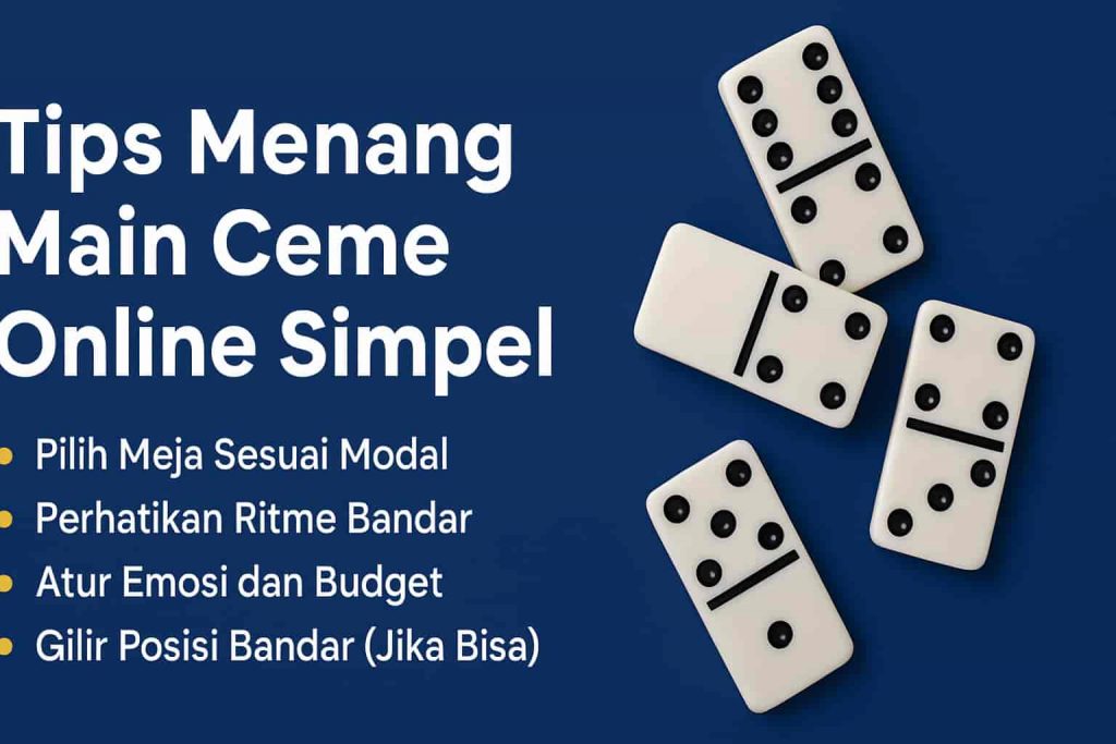 Tips Menang Main Ceme Online Simpel