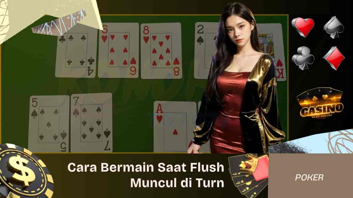 Cara Bermain Saat Flush Muncul di Turn Setelah Check-Raise